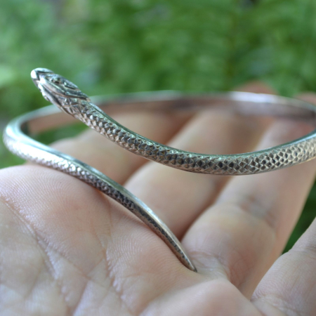 Bratara argint Snake vintage, atelier francez A Vintage Collection [1]