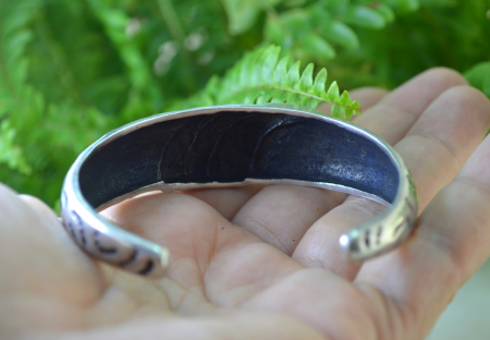 Bratara argint vintage, elemente etnice vikinge [2]