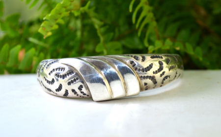 Bratara argint vintage, elemente etnice vikinge [3]