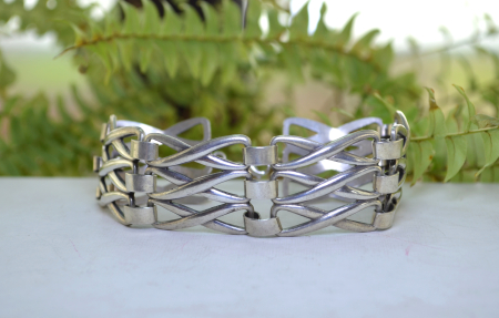 Bratara argint vintage, Gate style, modernist german A Vintage Collection [3]