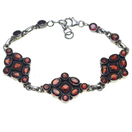 Bratari argint - Bratara argint vintage, Granate naturale A Vintage Collection