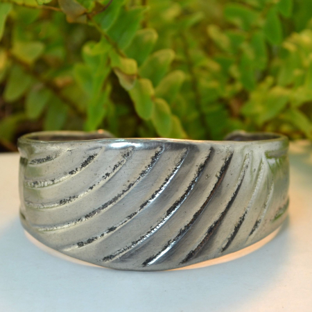 Bratara argint vintage model Cuff Tiffany design scandinav [3]