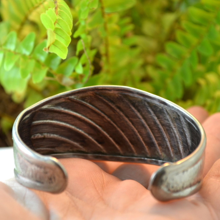 Bratara argint vintage model Cuff Tiffany design scandinav [2]
