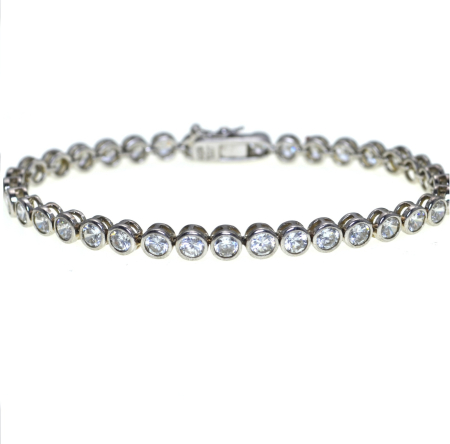 Bratari argint - Bratara argint vintage Tennis, cristale CZ