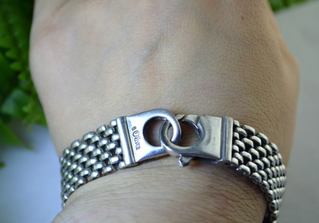 Bratara argint vintage, tip Mesh, semnata s.Oliver [1]