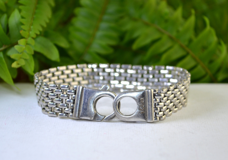 Bratara argint vintage, tip Mesh, semnata s.Oliver [3]