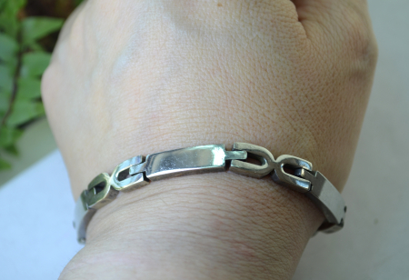 Bratara argint vintage XOXO modernista [2]