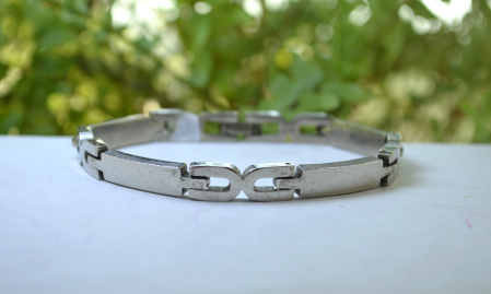 Bratara argint vintage XOXO modernista [3]