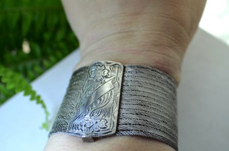 Bratara otomana argint, atelier turcesc Trabzon [1]