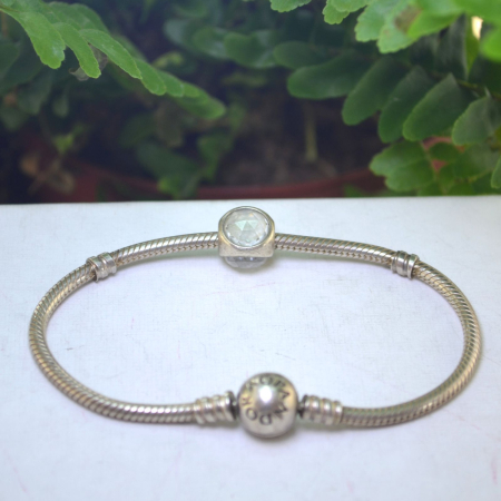 Bratara Pandora Sparkling Heart Charm cu charm argint A Vintage Collection [1]