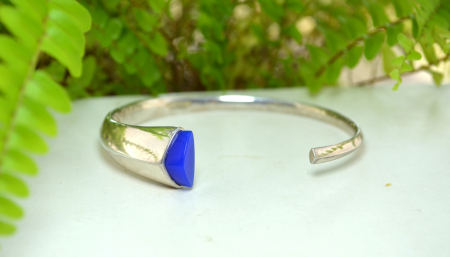 Bratara scandinava argint vintage semnata Ulla Poropudas  atelier finlandez Lapponia [3]