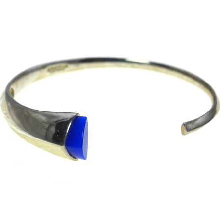 REDUCERI - Bratara scandinava argint vintage semnata Ulla Poropudas  atelier finlandez Lapponia