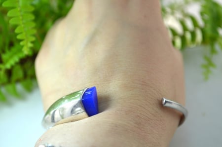 Bratara scandinava argint vintage semnata Ulla Poropudas  atelier finlandez Lapponia [1]