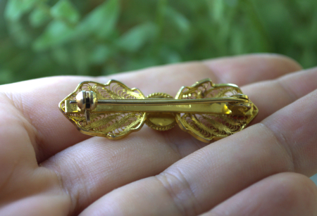 Brosa argint aurit Funda, Jad nefrit [2]