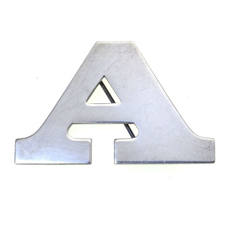 Brose argint - Brosa argint daneza vintage, monograma A, semnata