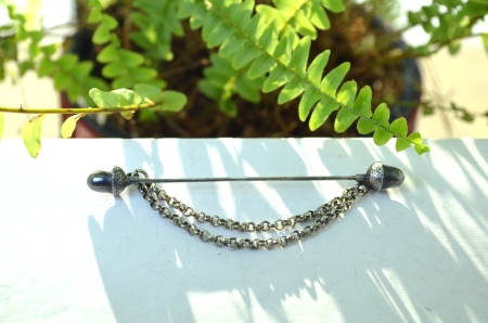 Brosa argint edwardiana cu ghinde bar pin silver a vintage collection [3]