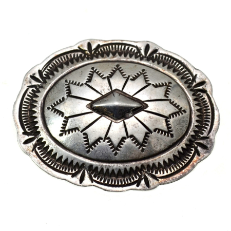 Brose argint - Brosa argint Navajo, elemente specifice amerindienilor Concho