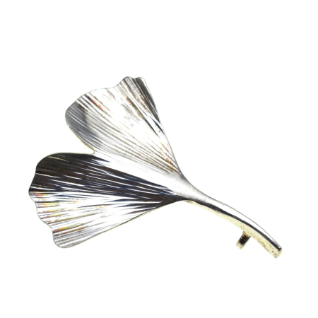 REDUCERI - Brosa argint Ginkgo Biloba, designer Oeke Weimar A Vintage Collection