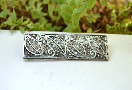 Brosa argint interbelica, filigran [3]