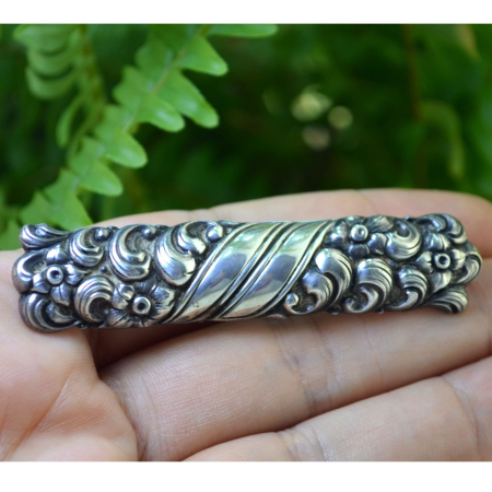 Brosa argint interbelica,  Jugendstil autentic [1]
