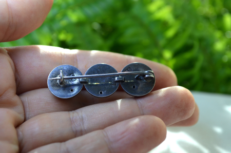 Brosa argint interbelica, nasturi de secol 19 [2]