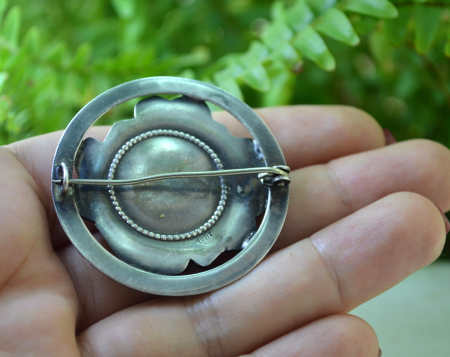 Brosa argint interbelica Rose, Skonvirke [2]