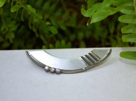 Brosa argint Mid-Century, estetica Matte Finish [3]