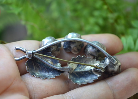 Brosa argint Mid-Century, model Floare vintage A Vintage Collection [2]