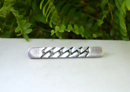 Brosa argint Mid-Century, semnata designer [3]