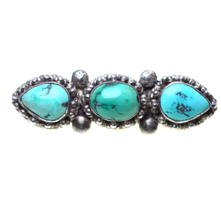 Brose argint - Brosa argint Navajo, turcoaze naturale