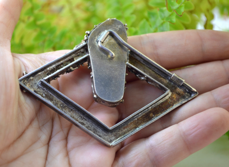 Brosa argint statement, Abalone [2]