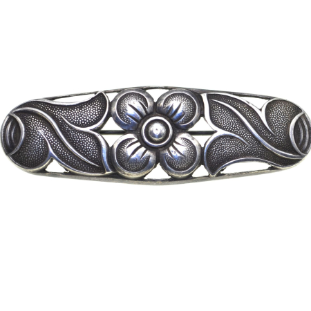 REDUCERI - Brosa argint veche florala, Art Nouveau A Vintage Collection