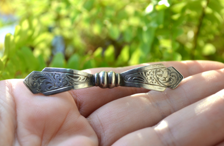 Brosa argint veche Funda, Jugendstil [1]