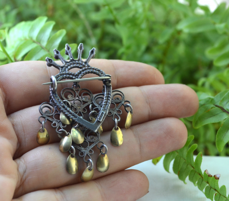 Brosa argint veche norvegiana Solje [2]