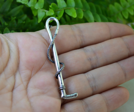 Brosa argint vintage, "Cravasa ecvestra" [1]