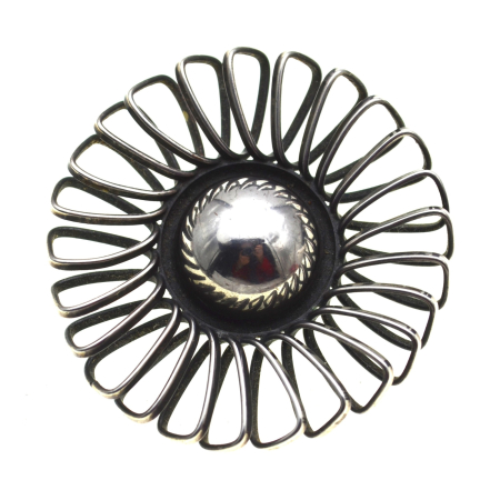 Brose argint - Brosa argint vintage, design sculptural