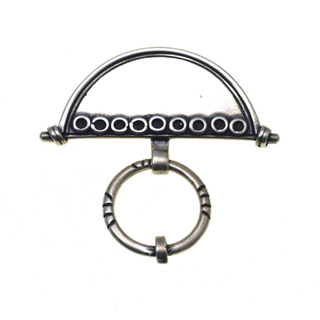 REDUCERI - Brosa argint vintage, elemente etnice tuarege