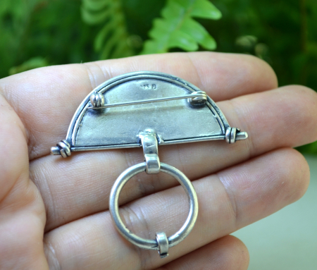 Brosa argint vintage, elemente etnice tuarege [2]