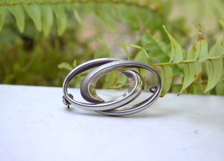 Brosa argint vintage geometrica, Moser Pfeil  A Vintage Collection [3]