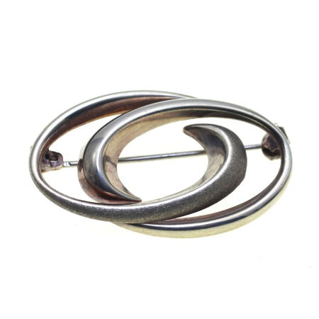 REDUCERI - Brosa argint vintage geometrica, Moser Pfeil  A Vintage Collection