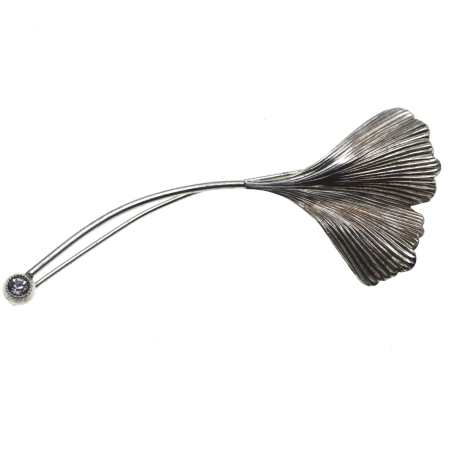Brose argint - Brosa argint vintage Ginkgo Biloba