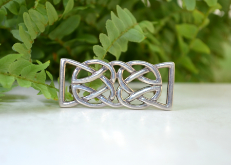 Brosa argint vintage, model Knot celtic [3]