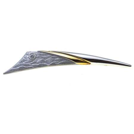 Brose argint - Brosa argint vintage modernista, Rock Crystal