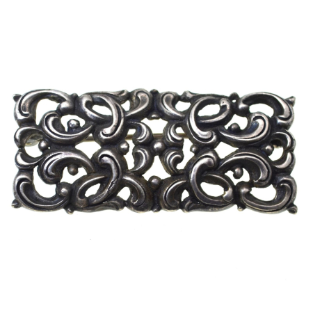 Brose argint - Brosa argint vintage Neo-Baroque florala