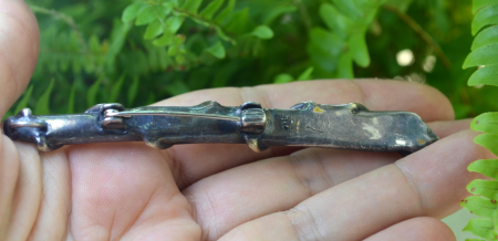 Brosa argint modernista, elemente aurite [2]