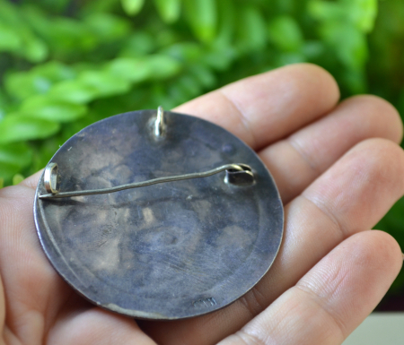 Brosa-pandant argint vechi, Turquoise [3]