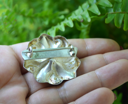 Brosa victoriana din argint, Belle Epoque [2]