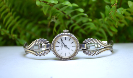 Ceas argint Pallas Eppo, mecanic, design modernist [3]