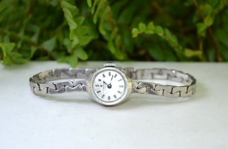 Ceas Junghans 17 Jewels argint vintage, mecanic [3]