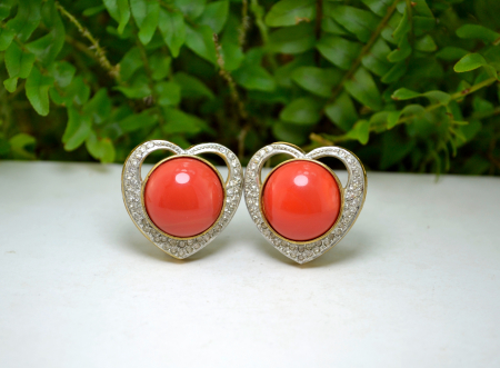 Cercei argint aurit, design romantic [3]